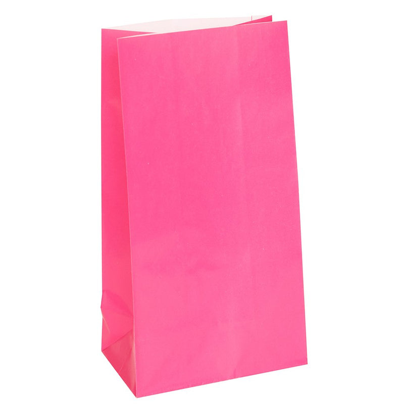 اكياس ورقية ملونة ٢٥×١٣×٨ سم  سعة ١٢