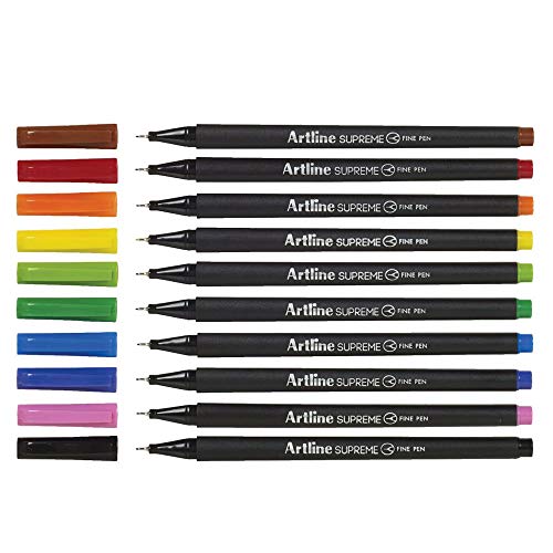 Artline Supreme Fine Liner Pen 0.4mm Set - Pack of 10