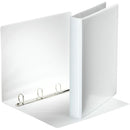 A4 ملف عطائات فاخر ٤حلقات ٢٥ملم مجلد بلاستيك أبيض ازلته
