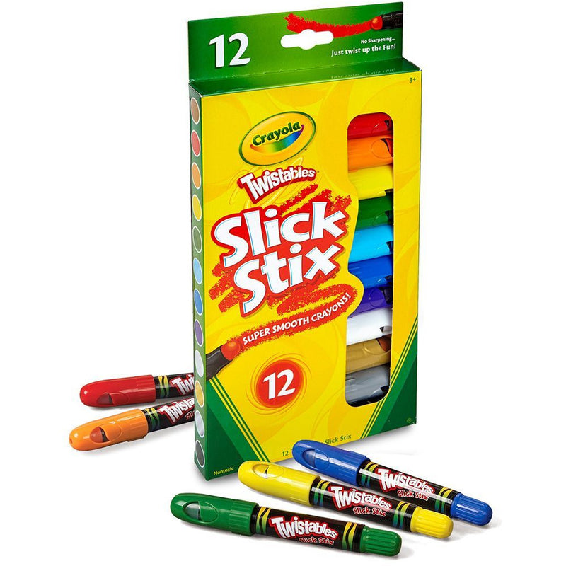 Crayola Twistables Slick Stix Super Smooth Crayons / 12