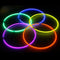 Pack of 10 Unique Party Glow in the Dark Necklaces in assorted colors, 55cm length, available at Istiklal Library.