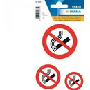 Herma Attention NO SMOKING Labels Weatherproof - Pack of 3