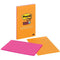 3M Post-It® Notes Super Sticky 5"x8" / Pack of 2 Colored