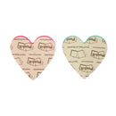 3M Post-it® 2.6 x2.6" Heart Shaped - Pack of 2