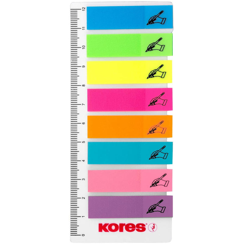Kores Notes Sign Here 12x45mm Flag Index Strips - Pack of 200