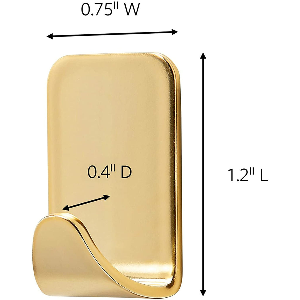 3M Small Metallic Gold Command 4 Hooks & 5 Strips Up to 225g – Istiklal ...