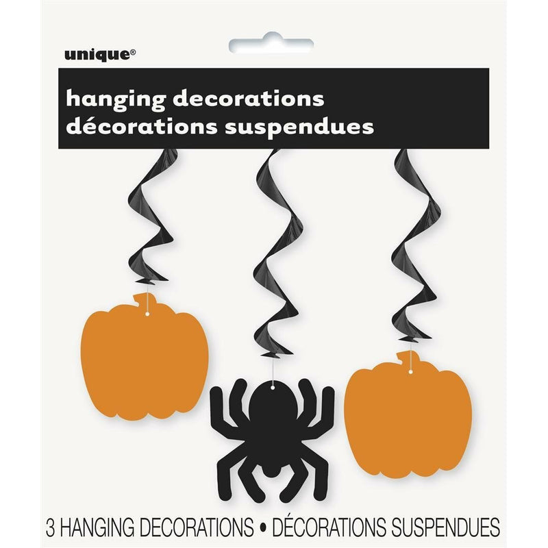 Unique Party Halloween Hanging Decorations 65cm  - Pack of 3