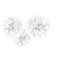 Amscan White Fluffy Decorations - Pack of 3