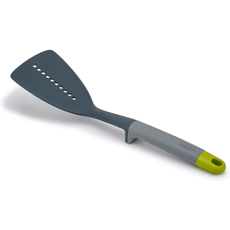 Joseph Joseph Elevate Nylon Slotted Turner with Integrated Tool Rest, Gray/Green