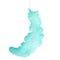 Vickerman Matte Teal Feather Christmas Ornaments - 6 Piece