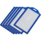 Bindermax Vertical Hard Plastic Badge Holder 100 x 60 mm - Blue Trim