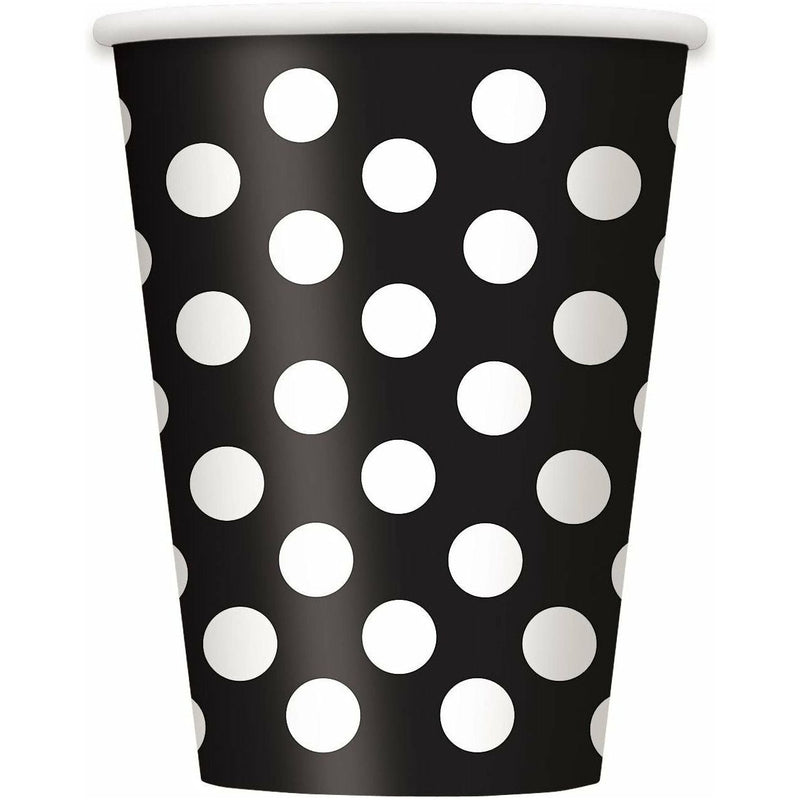 Unique Party Polka Dots 355ml Cups - Pack of 6