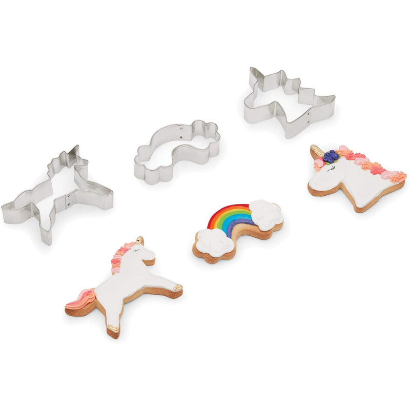 Fox Run Unicorn Cookie Cutter Set - Pack of 3