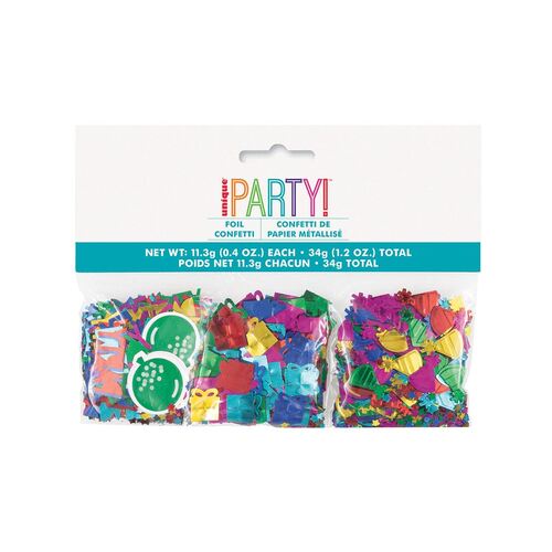 Unique Party Birthday Foil Confetti Decoration - 34g