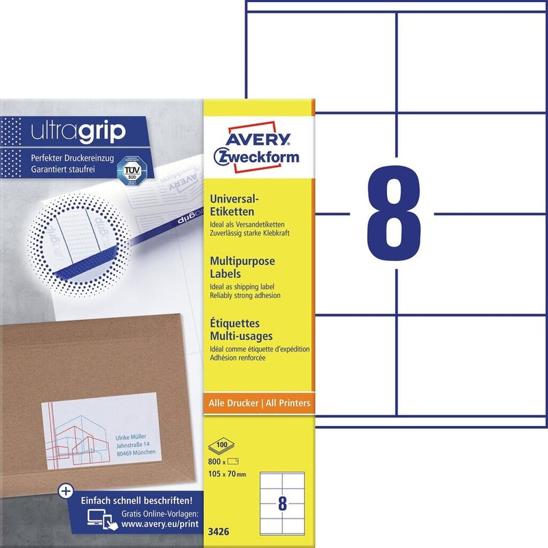 Zweckform Universal A4 Labels - Pack of 100 sheets