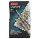 Derwent Graphitint Tinted Graphite Drawing Pencils Watersoluble Professional Quality - Tin Set