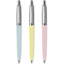 قلم  حبر جاف باركر جوتر باستيل أزرق + أصفر+ زهري سعة ٣  قلم
