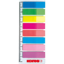 Kores Notes 12x45mm Flag Index Strips - Pack of 200