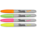 طقم أقلام ماركر فاين متوسط شاربي نيون سعة ٤ قلم ملون
