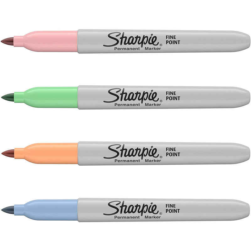 Sharpie Pastel Fine Permanent Markers - Pack of 4