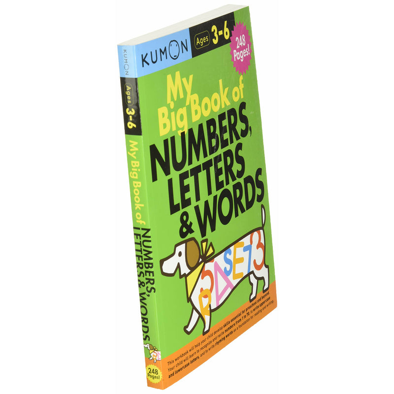 كتاب تعليمي للأطفال كومون الأرقام و الأحرف و المفردات العمر ٣ - ٦   سنوات باللغة الإنجليزية
