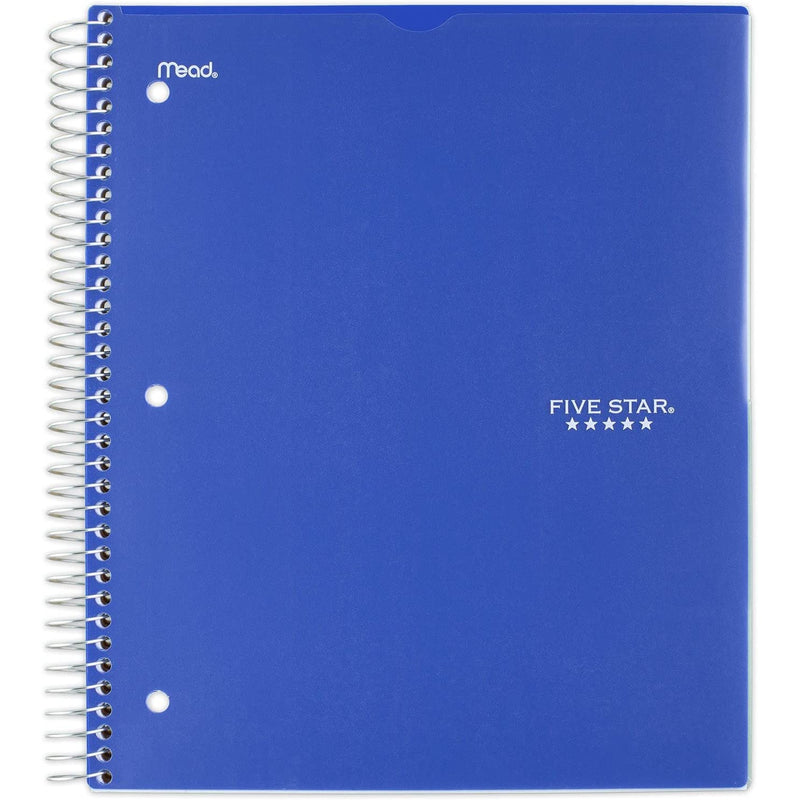 Mead Five Star 3 Subject Customizable College Ruled 150 Sheets Spiral Notebook - A4