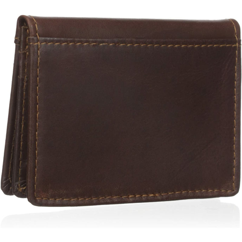 Buxton Genuine Leather Business Card Wallet - Brown