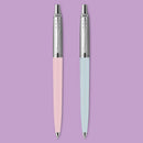 قلم حبر جاف باركر جوتر باستيل أزرق و زهري سعة ٢ قلم