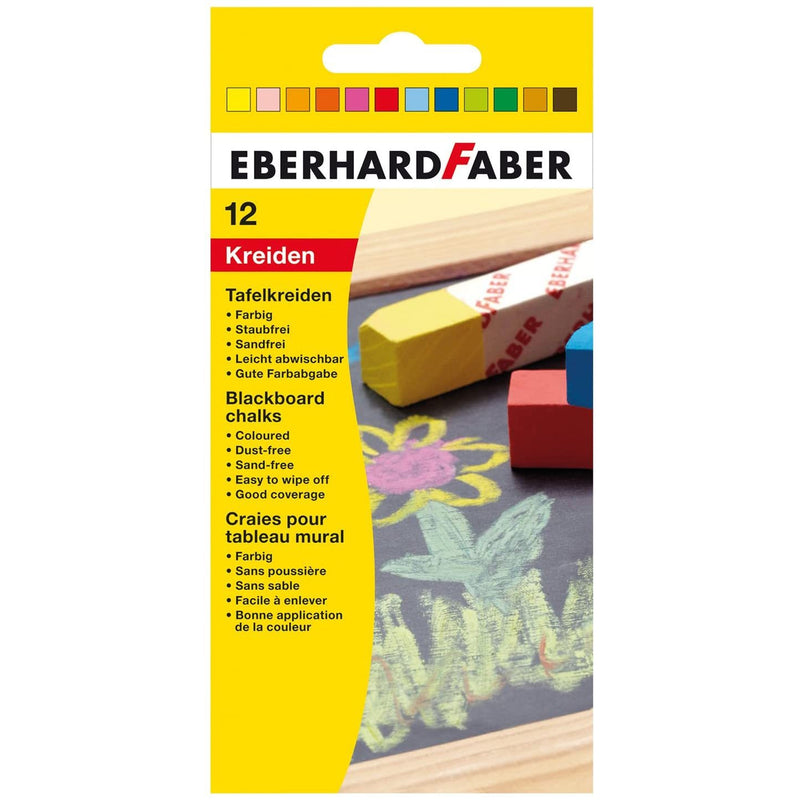 Eberhard Faber Colored Chalk - Pack of 12