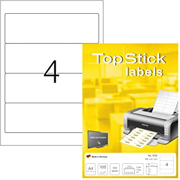 Top Stick A4 Labels - 100 Sheets