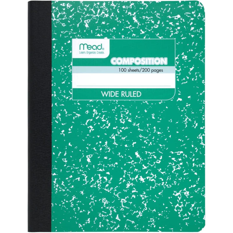 Mead Wide Ruled Composition Notebook 100 Sheets - Assorted Colours