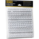 Bi-Office 28mm Characters for Letter Grooved Boards - White Numbers