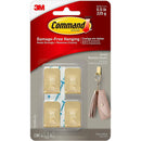 3M Small Metallic Gold Command 4 Hooks & 5 Strips Up to 225g