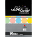 CampAp Premium 5 Mixed Pastel Color Paper A4 80 GSM r - Pack of 50
