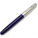قلم حبر سائل رولر باركر فرونتير أزرق شفاف ملقط كروم