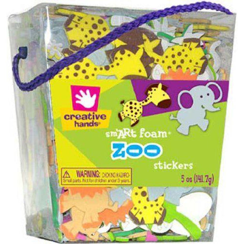 Creative Hands Zoo Foam Stickers - 141.7g