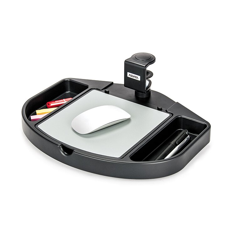 Aidata Clamp-ON Under Desk Storage Organizer with Mouse Pad