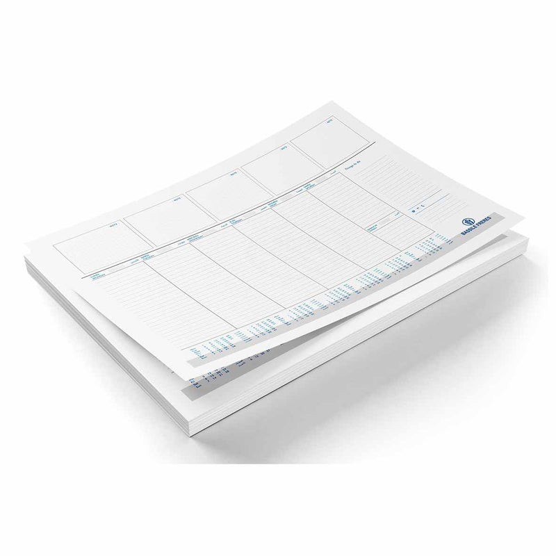 Bassile Undated Weekly Desk Pad Planner 34x48 cm