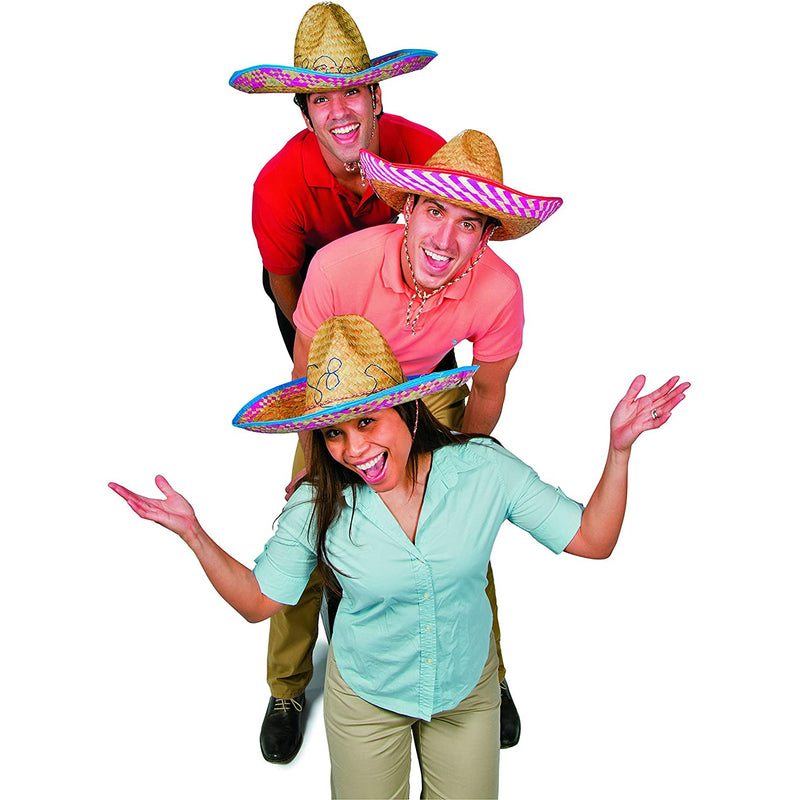 Unique Party Adult Woven Straw Sombrero Hat