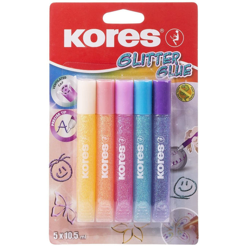 Kores Glitter Glue - Set of 5
