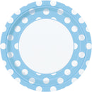 Unique Party Round Lunch Polka Dots Plates 23 cm - Pack of 8