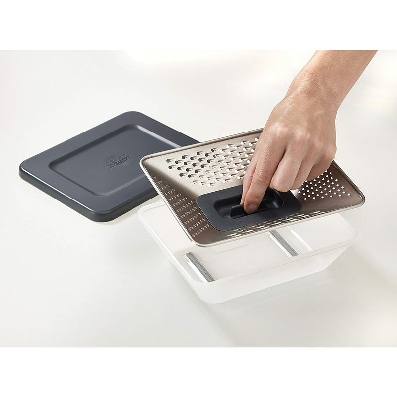 Joseph Joseph Prism Box Grater with Container & Lid Stainless Steel