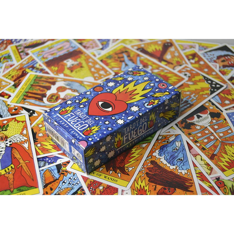 Fournier Tarot Playing Cards Tarot Del Fuego by Ricardo Cavolo - 78 Cards