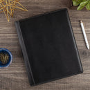Mead Cambridge Limited Faux Leather Notetaker Refillable Business Notebook + Pad with Leather Cover Sleeve - A4
