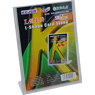 Kejea L-Shape Acrylic Card Stand - Vertical