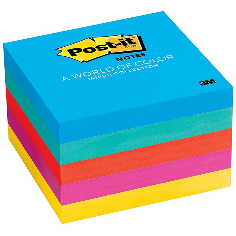 3M Post-it® Notes 3"x3" - Pack of 5 Colored "Jaipur"