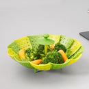 Joseph Joseph Lotus Steamer Basket for Steaming Food and Vegetable Folding Non-Scratch BPA-Free - Green