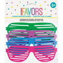 العاب اطفال نظارات مخططة ملونة هدايا حفلات سعة ٤
