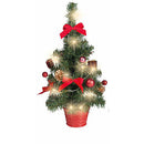 شجرة كريسماس طاولة صغيرة ميني ٤٥ سم مع زينة وإضاءة