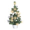 Edco Tabletop 45cm Mini Decorated Christmas Tree with LED Lights